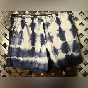 Crown & Ivy Blue Tie-Dye Womens Shorts size 12